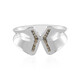 Anillo en plata con Diamante champán I2 (de Melo)