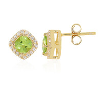 Pendientes en plata con Peridoto