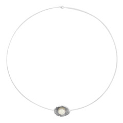 Gargantilla en plata con Perla Freshwater