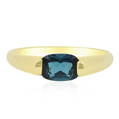 Anillo en oro con Indidolita de Brasil