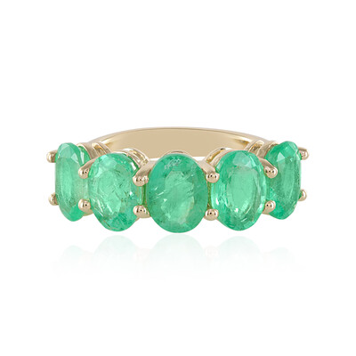 Anillo en oro con Esmeralda de Rusia