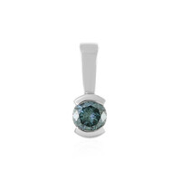 Colgante en oro con Diamante azul cielo I4