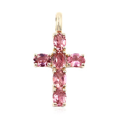 Colgante en oro con Turmalina rosa