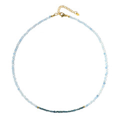 Collar en plata con Aguamarina