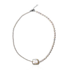 Collar en plata con Perla Keshi (TPC)