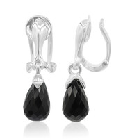 Pendientes en plata con Ágata negro
