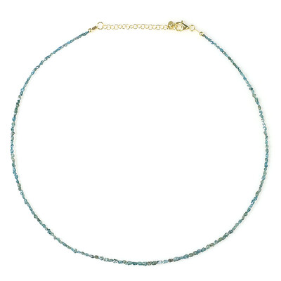 Collar en plata con Diamante azul