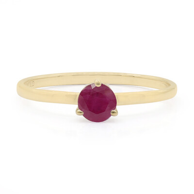 Anillo en oro con Rubí de Madagascar