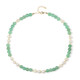 Collar en plata con Aventurina verde (Riya)