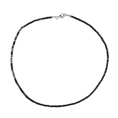 Collar en plata con Espinela negra