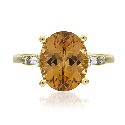 Anillo en oro con Turmalina neón del Congo (CIRARI)