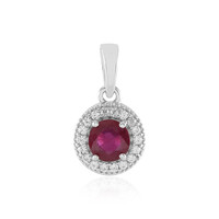 Colgante en plata con Rubí de Bemainty