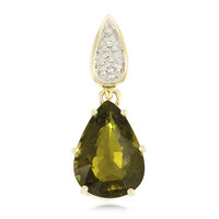 Colgante en oro con Turmalina cuprífera