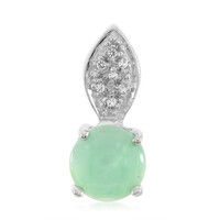 Colgante en plata con Crisoprasa imperial