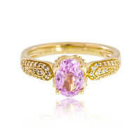 Anillo en oro con Cuncita AAA de Brasil (de Melo)