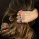 Anillo en plata con Iolita de Ceilán (M de Luca)