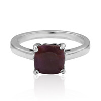 Anillo en plata con Rubí