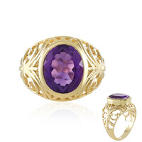 Anillo en plata con Amatista de Zambia
