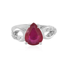 Anillo en plata con Rubí de Madagascar