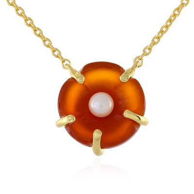 Collar en plata con Cornalina