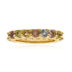 Anillo en plata con Topacio azul cielo