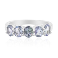 Anillo en plata con Tanzanita sin calentar