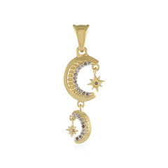 Colgante en plata con Diamante champán SI1