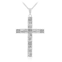 Collar en plata con Topacio blanco