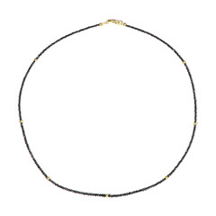 Collar en oro con Diamante negro