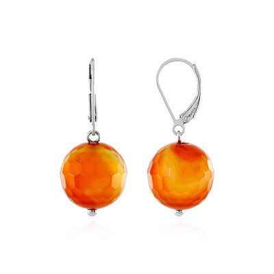 Pendientes en plata con Cornalina