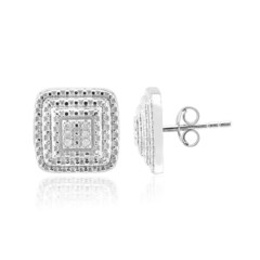 Pendientes en plata con Diamante I3 (I)