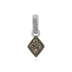 Colgante en plata con Diamante champán I2