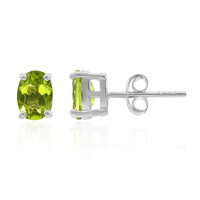 Pendientes en plata con Peridoto de Birmania