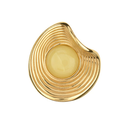 Colgante en plata con Ámbar báltico Milky (dagen)