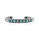 Brazalete en plata con Turquesa bella durmiente (Desert Chic)