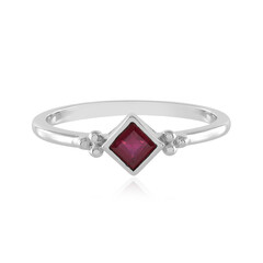 Anillo en plata con Rubí de Madagascar