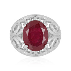 Anillo en plata con Rubí de Madagascar