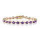 Brazalete en plata con Amatista de Zambia