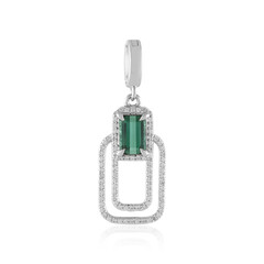 Colgante en plata con Turmalina verde Benedito