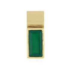 Colgante en plata con Ónix verde