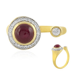 Anillo en plata con Rubí de Madagascar
