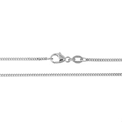 Cadena en oro blanco 18k 45 cm - 3,72 g