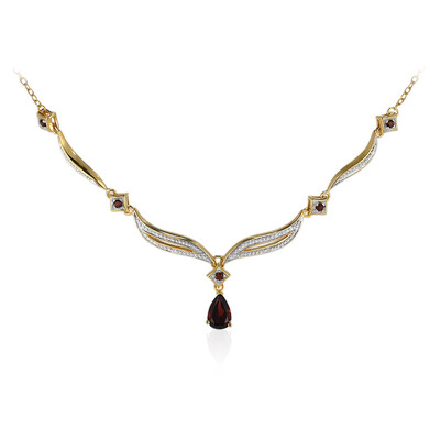 Collar en plata con Granate de Mozambique