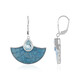 Pendientes en plata con Topacio azul cielo (Adela Silber)