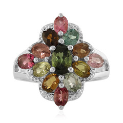Anillo en plata con Turmalina