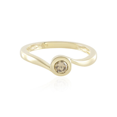 Anillo en oro con Diamante champán I2