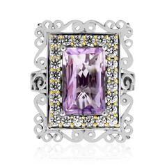 Anillo en plata con Amatista Rosa de Francia (Dallas Prince Designs)