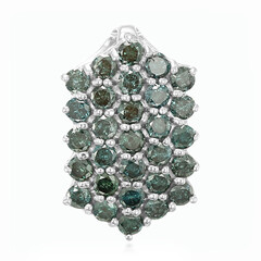 Colgante en plata con Diamante fantasía