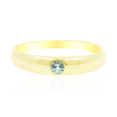 Anillo en oro con Turmalina nigeriana paraiba