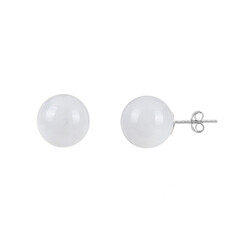 Pendientes en plata con Labradorita blanca